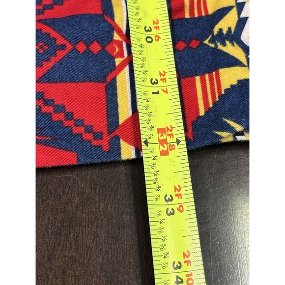 Ruff Hewn Geometric Print Cotton Button Wrap Skirt Set Buffalo Nickel  Sz 8/M - Picture 4 of 16